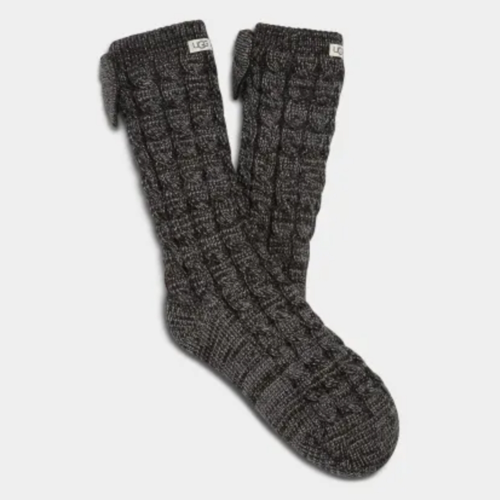 NWT UGG Laila Bow Fleece Socks